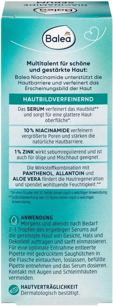 Balea Niacinamide Serum 10% + Zinc – صورة 4