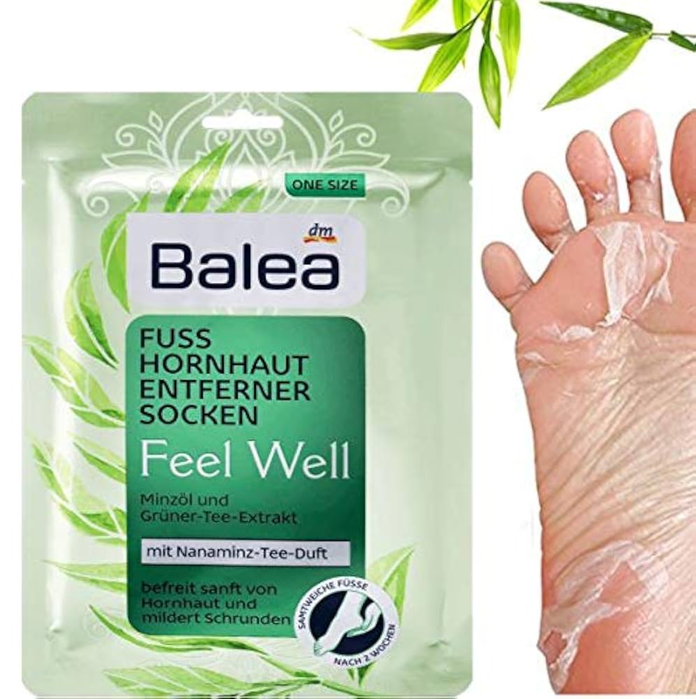 جوارب ماسك القدم لإزالة الجلد الخشن (Balea Fussmaske Socken Hornhaut Entferner) – صورة 3
